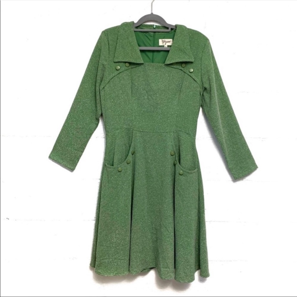 Tatyana Long Sleeve Circle Skirt Judy Dress